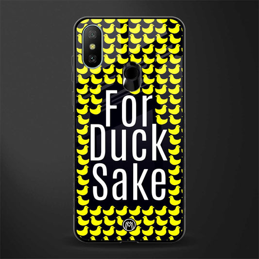 for duck sake glass case for redmi 6 pro image
