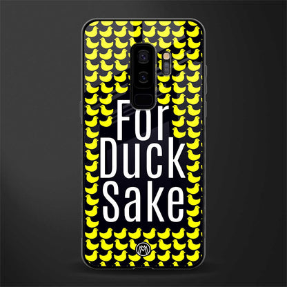 for duck sake glass case for samsung galaxy s9 plus image