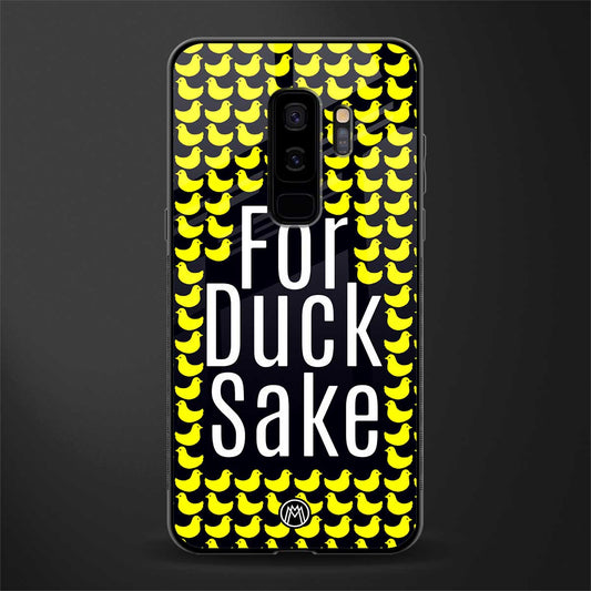 for duck sake glass case for samsung galaxy s9 plus image