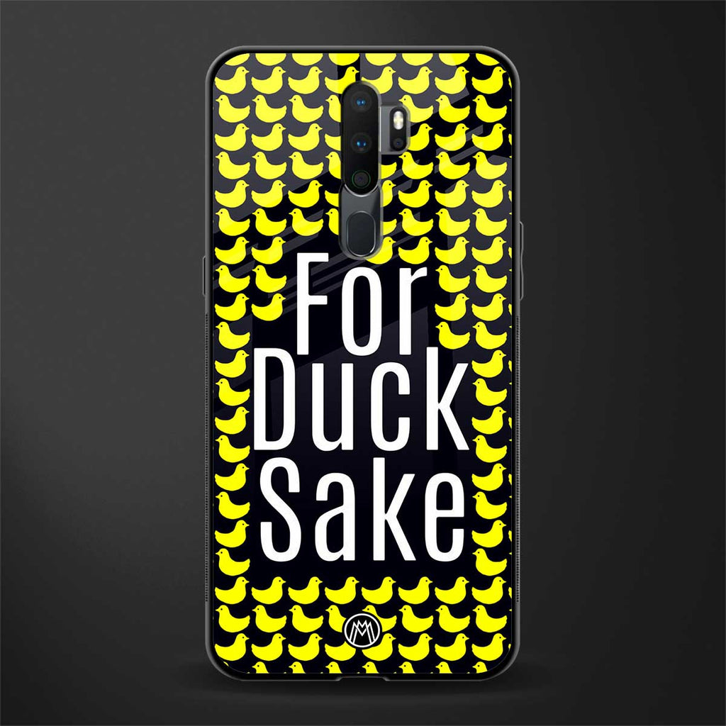 for duck sake glass case for oppo a5 2020 image