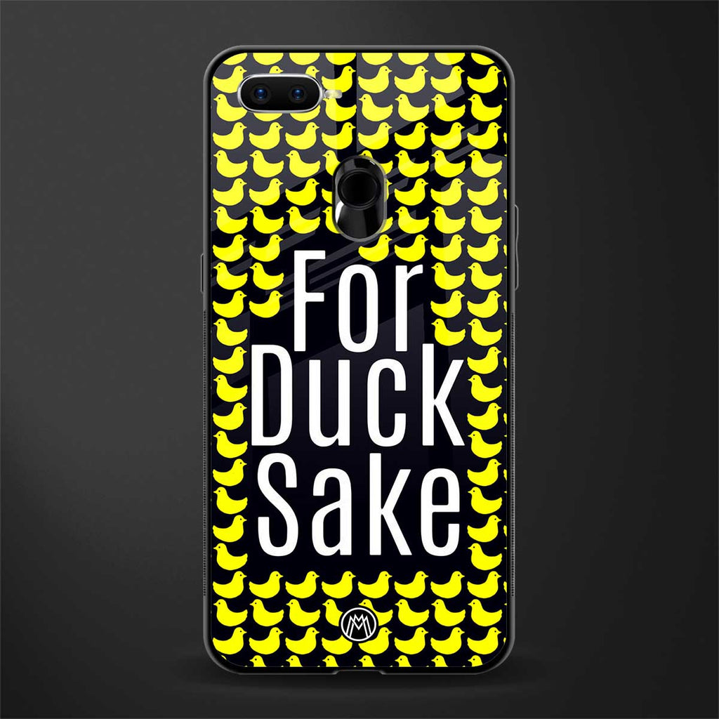 for duck sake glass case for oppo a7 image
