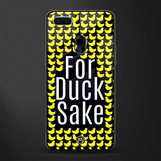 for duck sake glass case for oppo a7 image