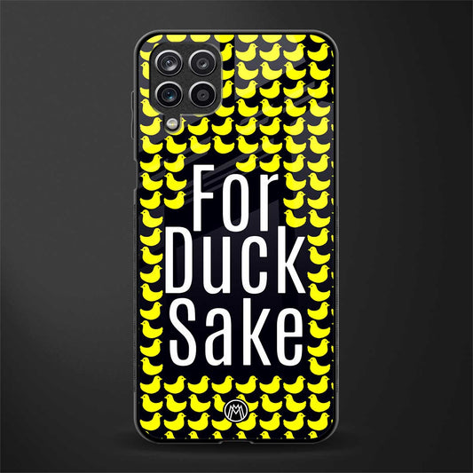 for duck sake back phone cover | glass case for samsung galaxy a22 4g