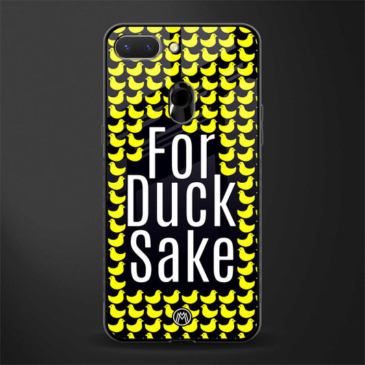 for duck sake glass case for oppo a5 image