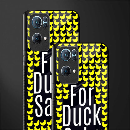 for duck sake glass case for oppo reno7 pro 5g image-2