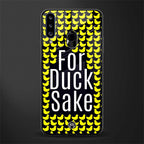 for duck sake glass case for samsung galaxy a20s image