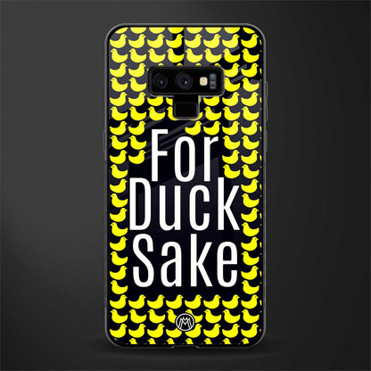 for duck sake glass case for samsung galaxy note 9 image