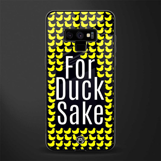 for duck sake glass case for samsung galaxy note 9 image