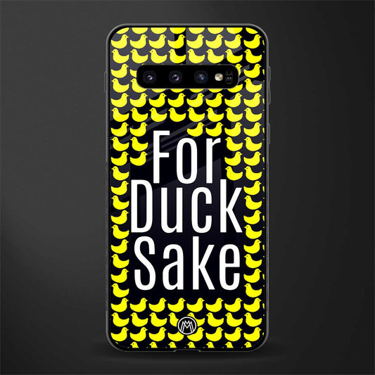 for duck sake glass case for samsung galaxy s10 image