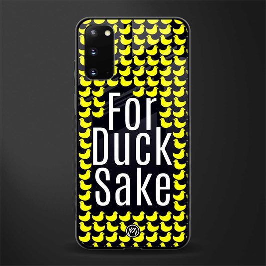 for duck sake glass case for samsung galaxy s20 image