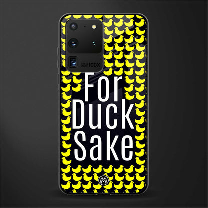 for duck sake glass case for samsung galaxy s20 ultra image