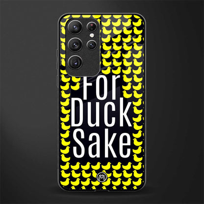 for duck sake glass case for samsung galaxy s21 ultra image
