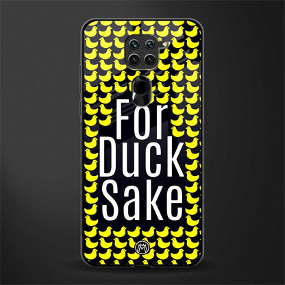 for duck sake glass case for redmi note 9 image