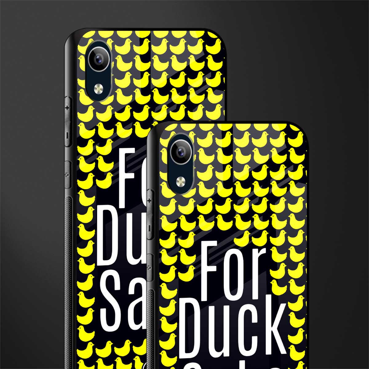 for duck sake glass case for vivo y1s without fingerprint image-2