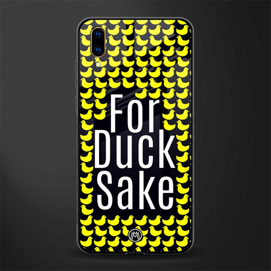 for duck sake glass case for vivo v11 pro image