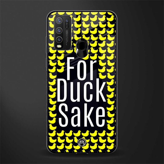for duck sake glass case for vivo y30 image