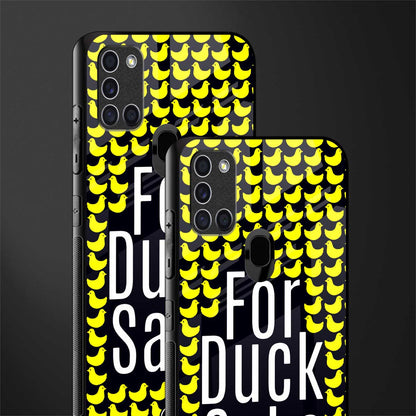 for duck sake glass case for samsung galaxy a21s image-2