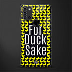 for duck sake glass case for samsung galaxy a21s image