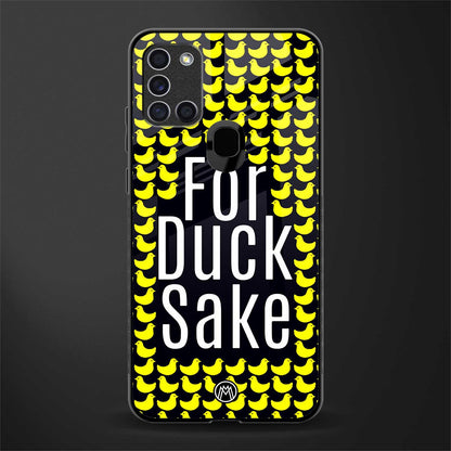 for duck sake glass case for samsung galaxy a21s image