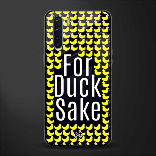 for duck sake glass case for oppo f15 image