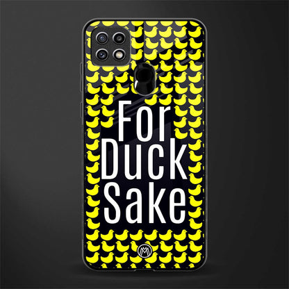for duck sake glass case for oppo a15 image