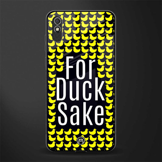 for duck sake glass case for redmi 9a image