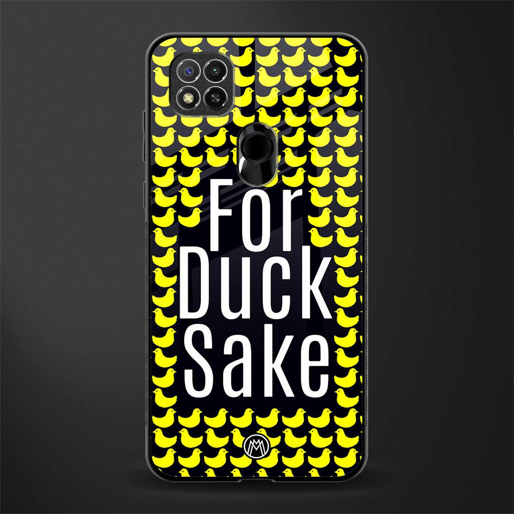 for duck sake glass case for redmi 9c image