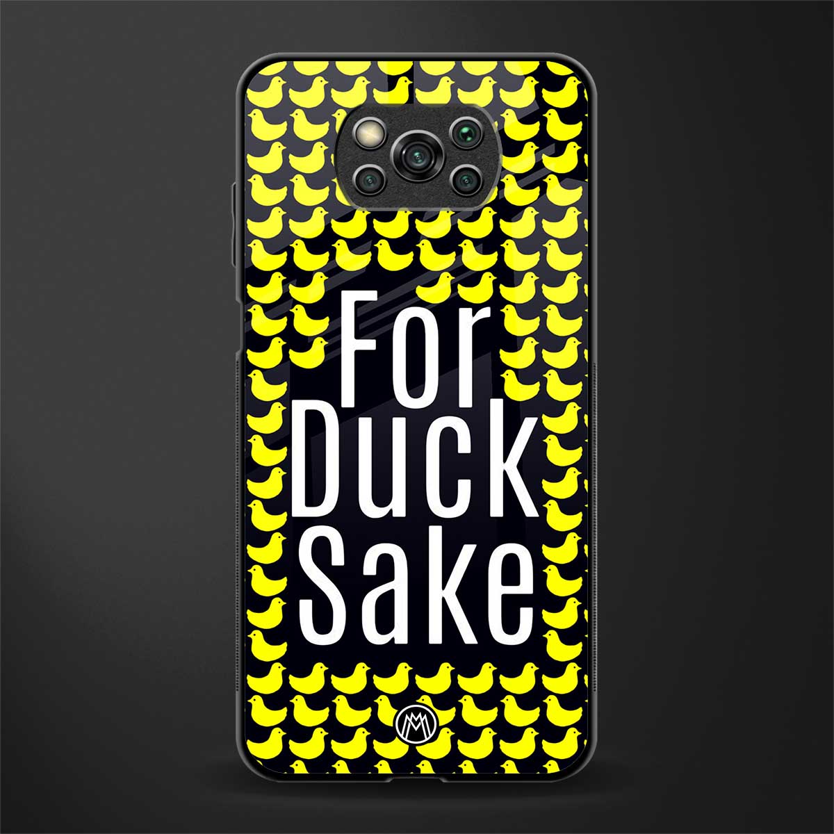 for duck sake glass case for poco x3 image