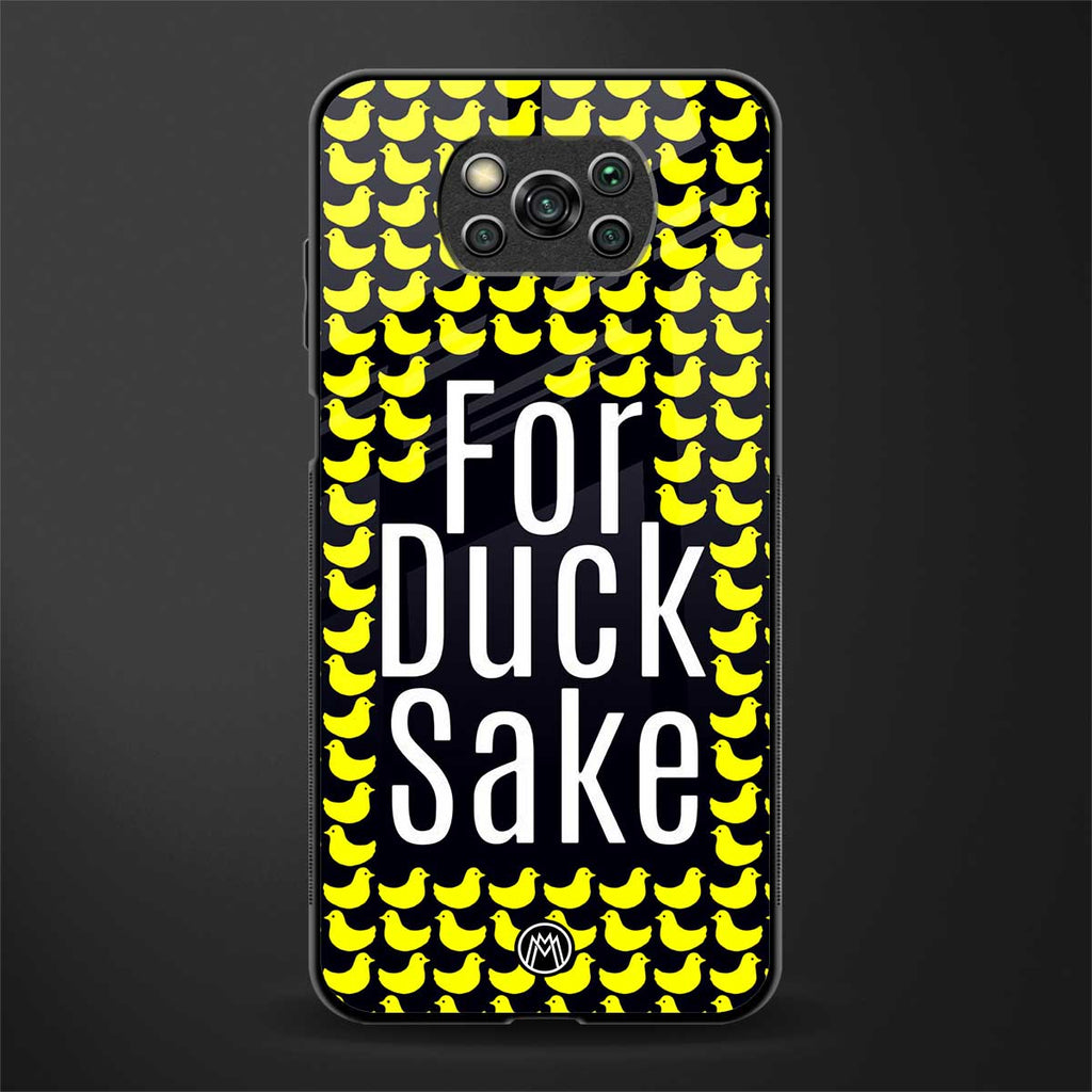 for duck sake glass case for poco x3 pro image