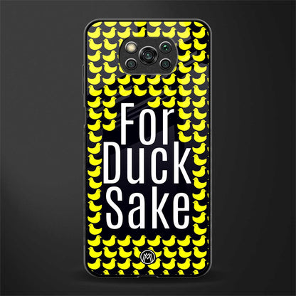 for duck sake glass case for poco x3 pro image