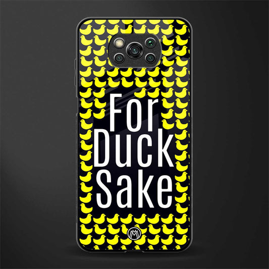 for duck sake glass case for poco x3 pro image