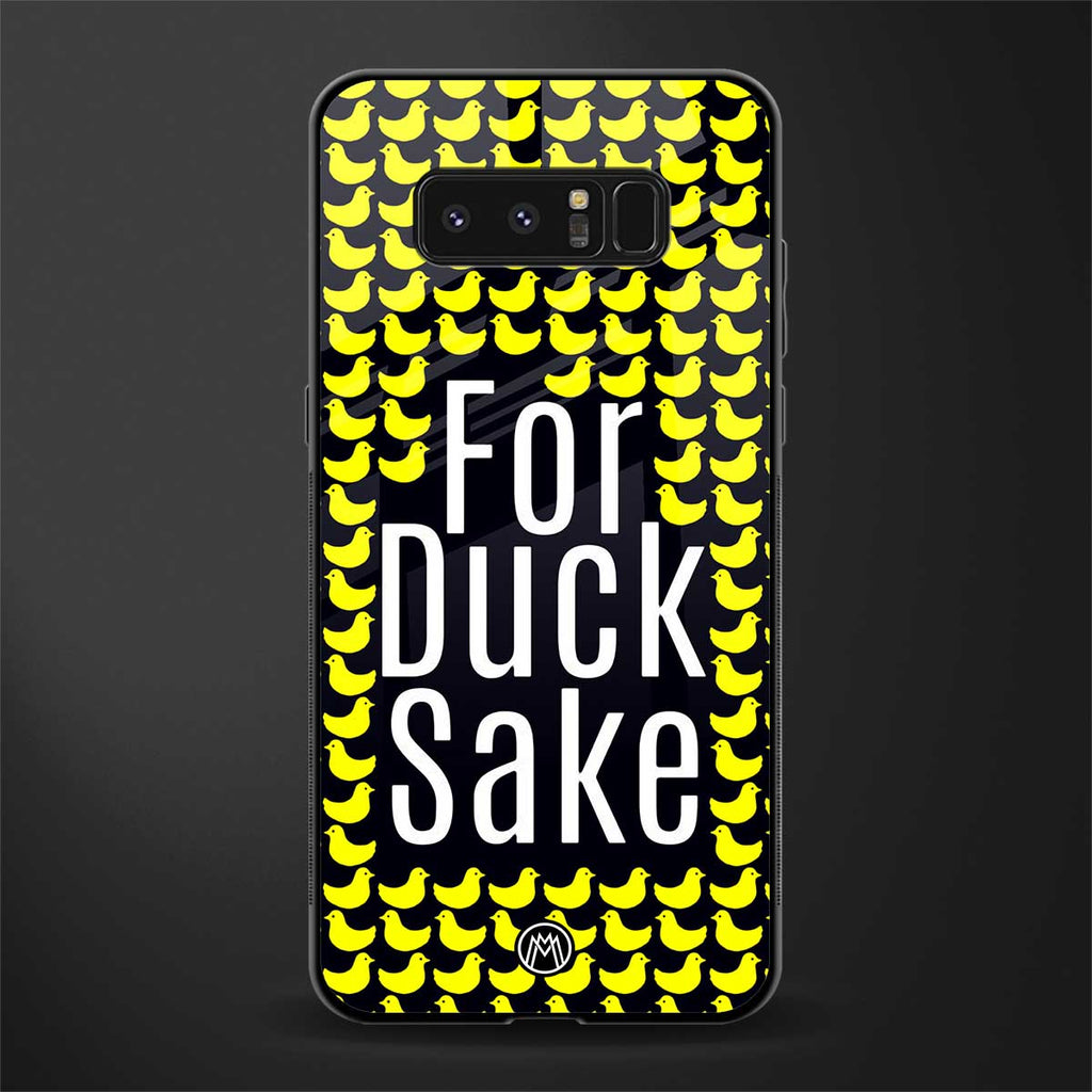 for duck sake glass case for samsung galaxy note 8 image