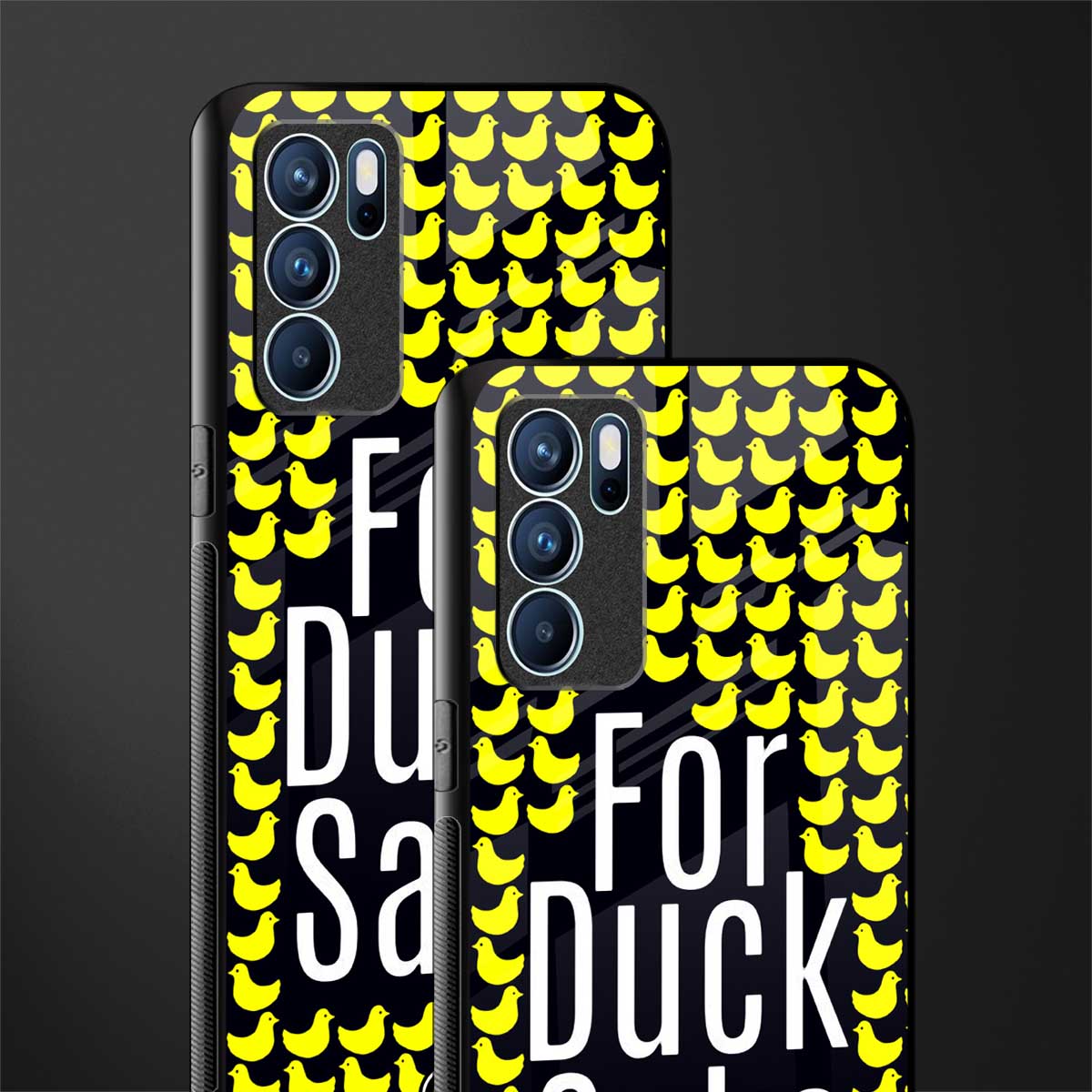 for duck sake glass case for oppo reno6 pro 5g image-2