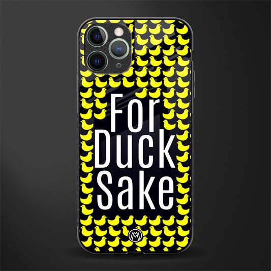 for duck sake glass case for iphone 11 pro image