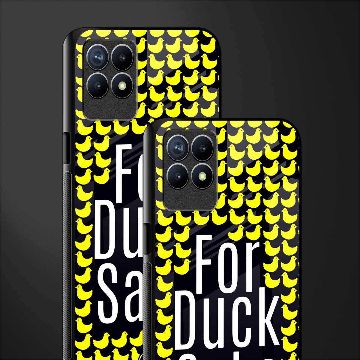 for duck sake glass case for realme 8i image-2