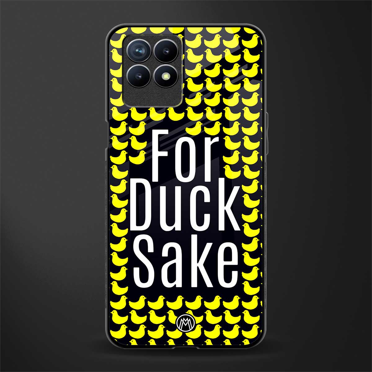 for duck sake glass case for realme 8i image