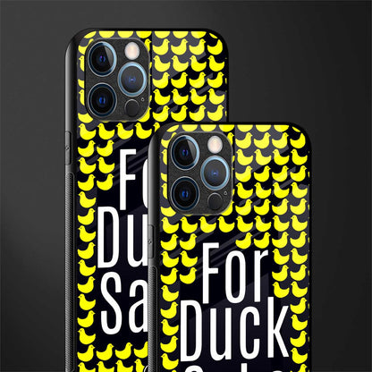 for duck sake glass case for iphone 12 pro max image-2