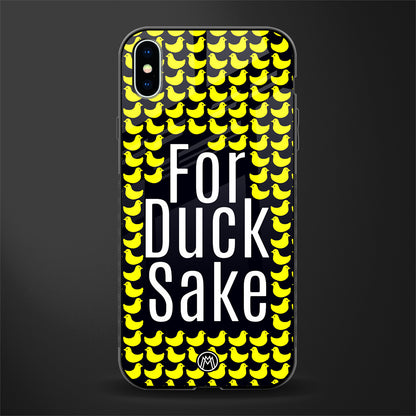 for duck sake glass case for iphone xs max image