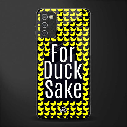 for duck sake glass case for samsung galaxy a03s image