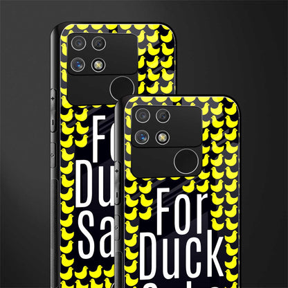 for duck sake back phone cover | glass case for realme narzo 50a