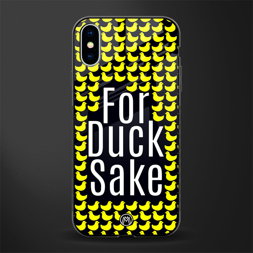 for duck sake glass case for iphone x image