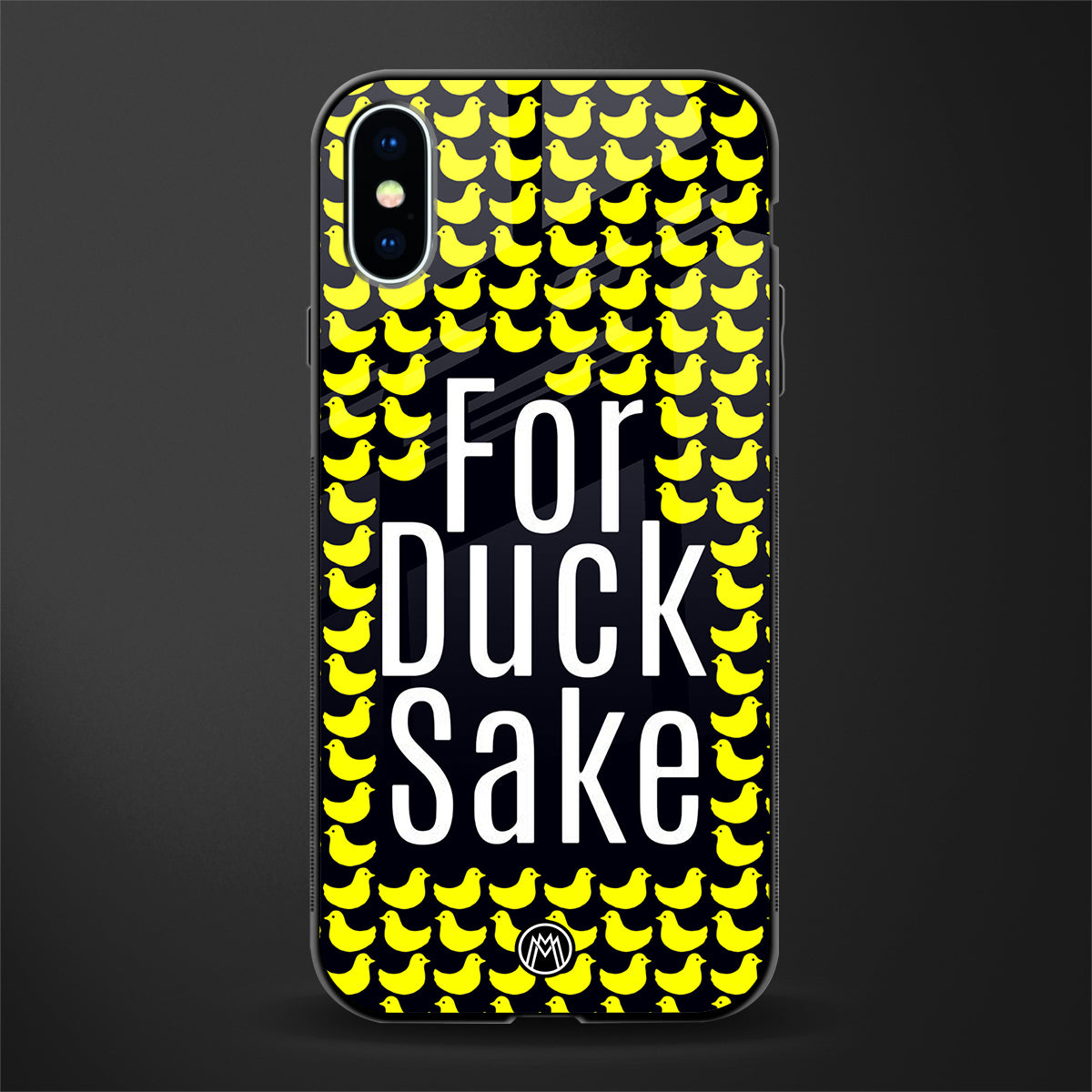 for duck sake glass case for iphone x image
