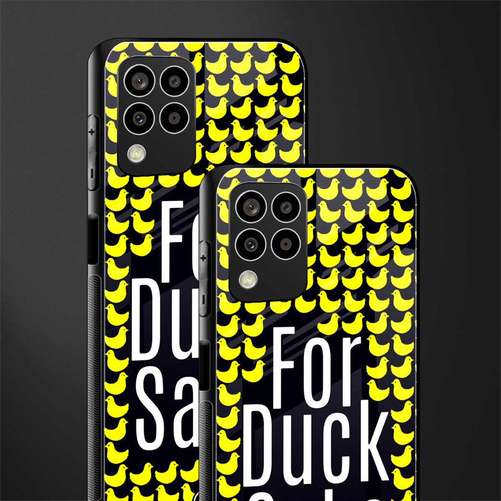 for duck sake back phone cover | glass case for samsung galaxy m33 5g