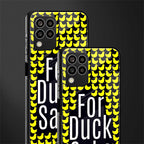 for duck sake back phone cover | glass case for samsung galaxy m33 5g