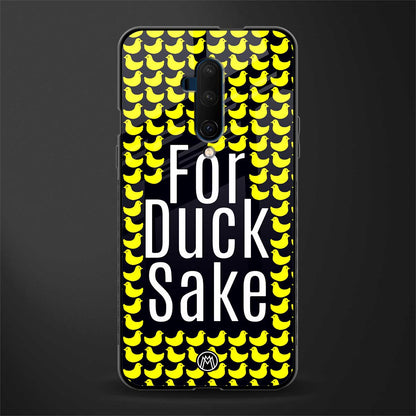 for duck sake glass case for oneplus 7t pro image