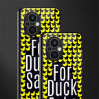 for duck sake back phone cover | glass case for oppo f21 pro 5g