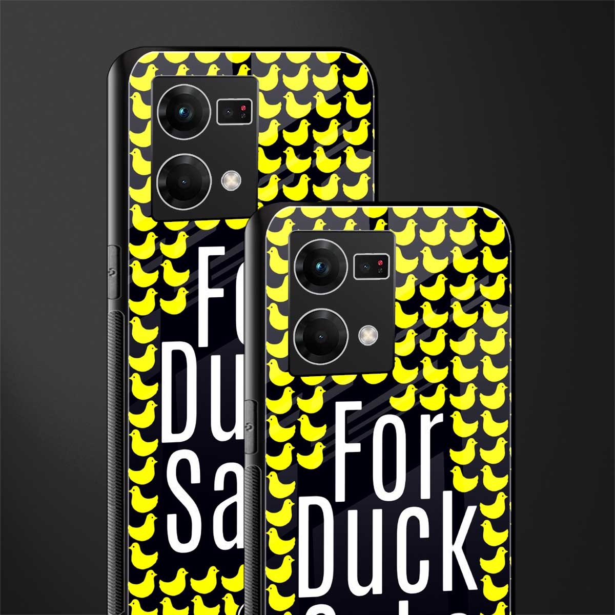 for duck sake back phone cover | glass case for oppo f21 pro 4g
