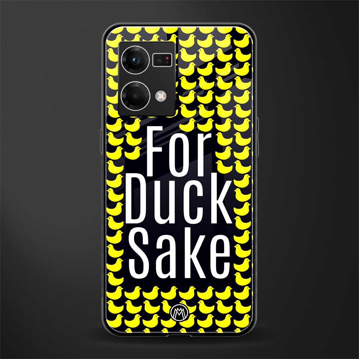 for duck sake back phone cover | glass case for oppo f21 pro 4g
