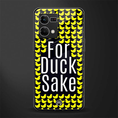 for duck sake back phone cover | glass case for oppo f21 pro 4g