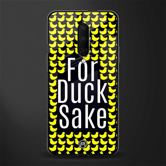 for duck sake glass case for oneplus 7 pro image